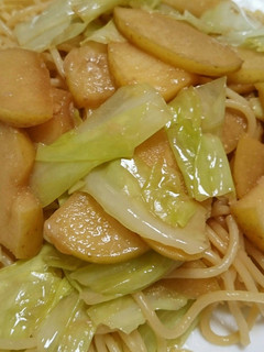 キャベツとりんごのパスタ-レシピのメイン写真