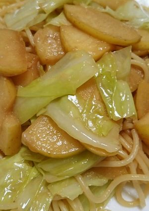 キャベツとりんごのパスタ-レシピのメイン写真