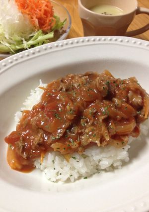 ルー不要!野菜たっぷりハヤシライス♡-レシピのメイン写真