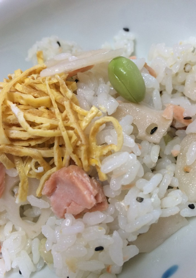 簡単 シャケ豆ちらし寿司-レシピのメイン写真