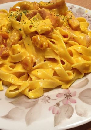 かぼちゃクリームのタリアテッレ・パスタ-レシピのメイン写真