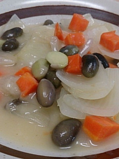 枝豆・玉ねぎ・人参のクリーム煮-レシピのメイン写真