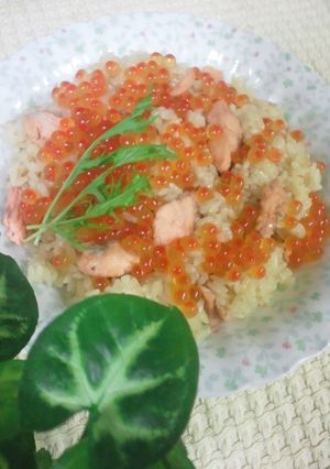 我家のはらこめし♪もち米入りご飯の炊き方-レシピのメイン写真