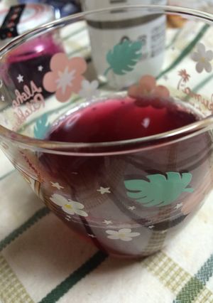 〇手作りぶどうジャムで作る炭酸ジュース-レシピのメイン写真
