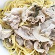イケる!お茶漬け海苔と豚肉の和風パスタ