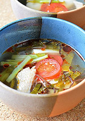 酸辣湯 “豆腐” ☆ おいしく減塩♪-レシピのメイン写真