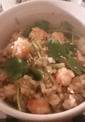 海老と三つ葉の炊き込みご飯-レシピのメイン写真