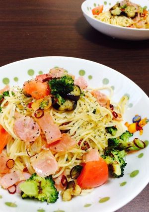 彩り野菜のペペロンチーノ-レシピのメイン写真