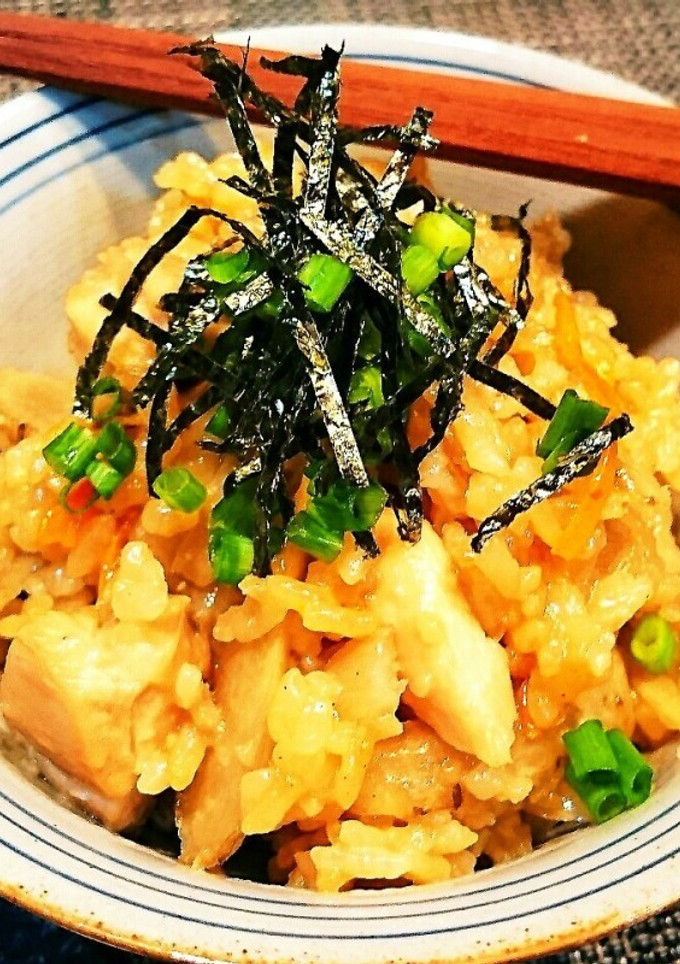 焼肉のタレでおこわ風鶏ごぼう炊き込みご飯-レシピのメイン写真