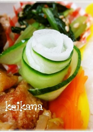 お弁当の彩に♪超簡単☆大根きゅうりのお花-レシピのメイン写真