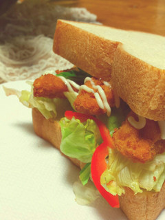 フライドチキンのサンド★-レシピのメイン写真