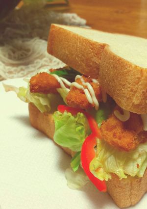 フライドチキンのサンド★-レシピのメイン写真