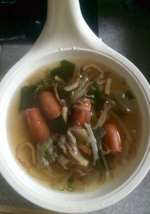 ねこにんめし♪ウインナーの野菜スープ-レシピのメイン写真