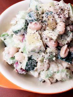 超簡単!豆とアボカドのコロコロサラダ♡-レシピのメイン写真