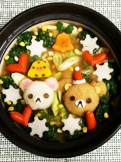 リラックマのクリスマス デコ鍋-レシピのメイン写真