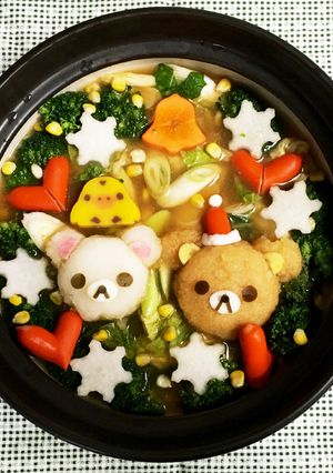 リラックマのクリスマス デコ鍋-レシピのメイン写真