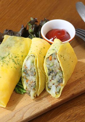 野菜たっぷりヘルシー☆スティックオムレツ-レシピのメイン写真