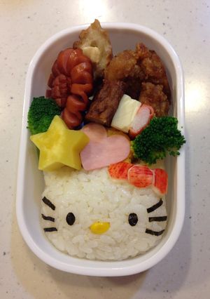 キティちゃんのキャラ弁-レシピのメイン写真