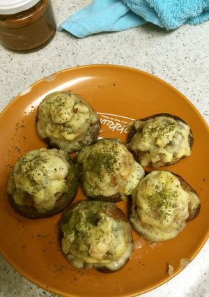 大豆ミートの椎茸詰め-レシピのメイン写真