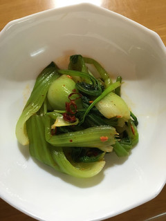 ズボラ飯!茹でるだけ、小松菜の和え物-レシピのメイン写真