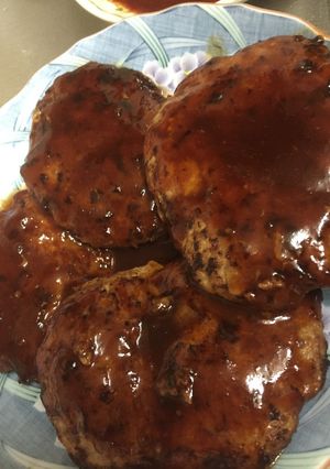 豚挽き肉でハンバーグ♡-レシピのメイン写真