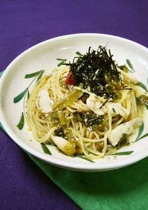 シャンタン風高菜スープパスタ-レシピのメイン写真