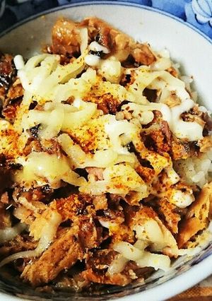 一人ランチに♡簡単サンマ缶チーズマヨ丼-レシピのメイン写真