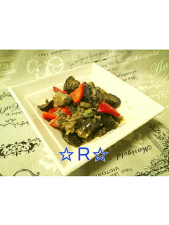 バジル香る♪茄子と豚肉の味噌炒め-レシピのメイン写真