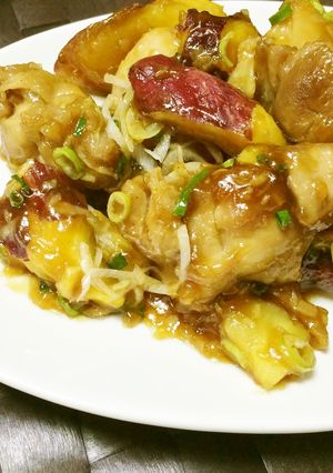 優しい甘さ、鶏肉の「おかずさつまいも」-レシピのメイン写真