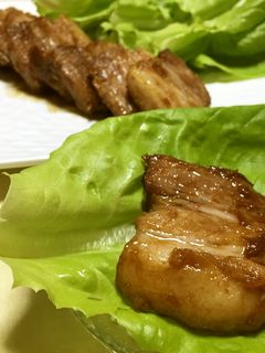 豚の角煮とサラダ菜☆-レシピのメイン写真