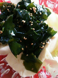 豆腐とワカメナムルの簡単サラダ-レシピのメイン写真