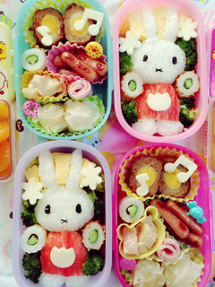 簡単ミッフィーちゃんキャラ弁♡-レシピのメイン写真