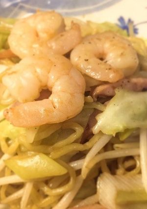 フライパン一つで作る☆簡単？太麺焼きそば-レシピのメイン写真