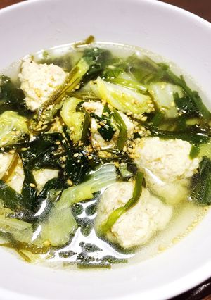鶏団子スープで温まろう！-レシピのメイン写真