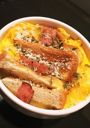 ベーコンチーズのココットカマン♪-レシピのメイン写真