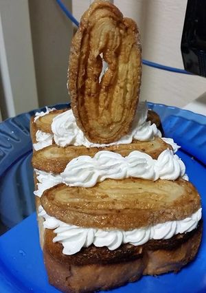 ホイップ直立不動うなぎパイトースト！-レシピのメイン写真