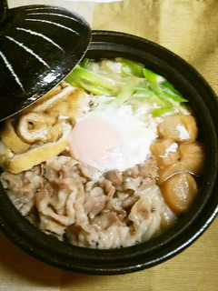 簡単!豚バラ肉de鍋焼きうどん♪-レシピのメイン写真