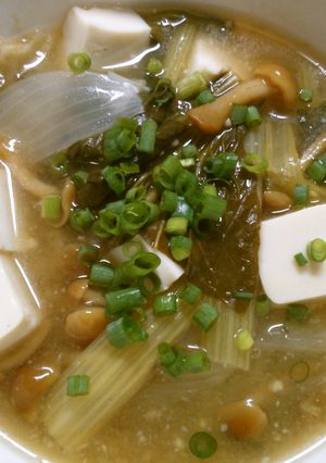 小松菜 豆腐 なめこの中華スープ-レシピのメイン写真
