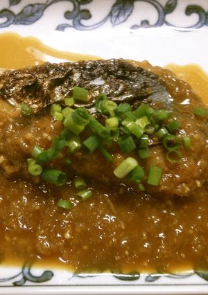サワラで簡単♪おろし玉ねぎの和風漬け焼き-レシピのメイン写真