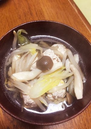 ぽかぽか温まる生姜入り蓮根鶏団子スープ-レシピのメイン写真