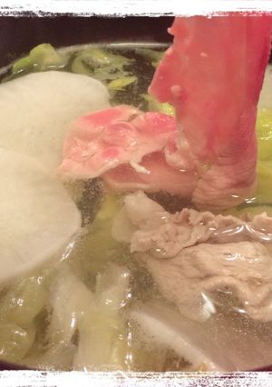 麺つゆで食べる「大根とレタスの豚しゃぶ」-レシピのメイン写真