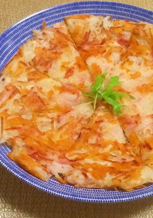 やみつき＊長芋・ベーコン＆チーズガレット-レシピのメイン写真