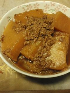 大豆のお肉で大根のそぼろ煮-レシピのメイン写真