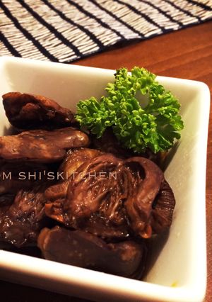 鶏のハツ(心臓)の赤ワイン&バルサミコ煮-レシピのメイン写真