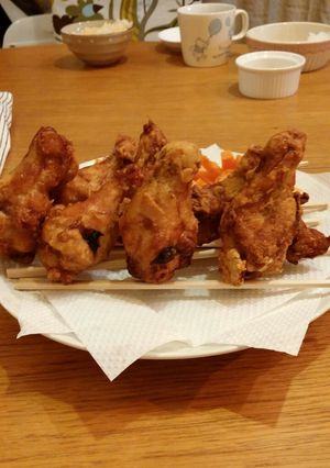 揚げ物のザルの代わりに箸を使おう-レシピのメイン写真