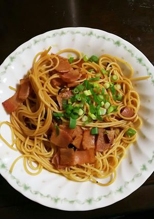 和風ベーコンパスタ-レシピのメイン写真