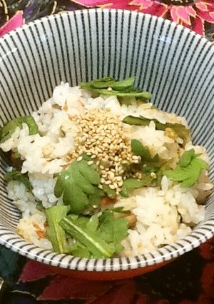 春菊とぶり☆海苔佃煮混ぜご飯-レシピのメイン写真