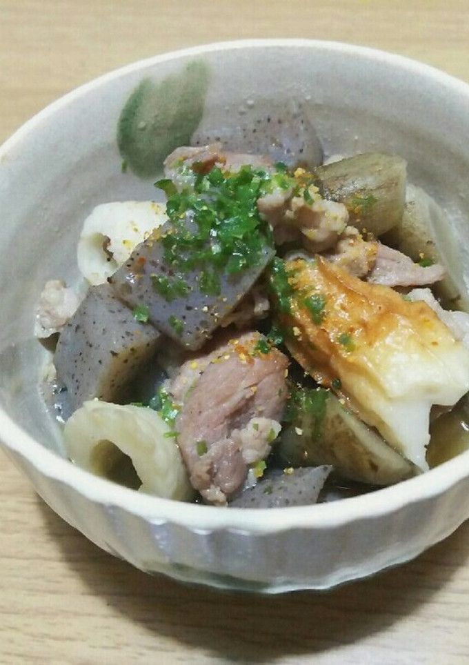 豚肉、ごぼう、こんにゃくの旨煮-レシピのメイン写真