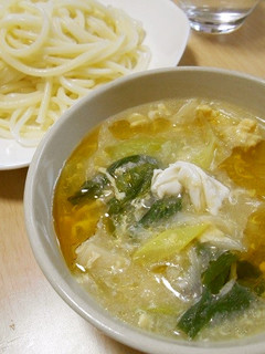 創味シャンタンで長芋のかき玉つけ汁うどん-レシピのメイン写真
