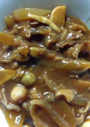 キノコと豆の入ったビーフストロガノフ-レシピのメイン写真